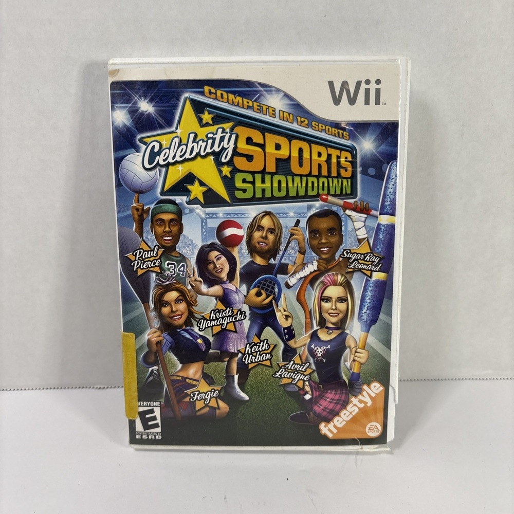 Celebrity Sports Showdown Nintendo Wii EA Sports Freestyle Complete CIB 2008
